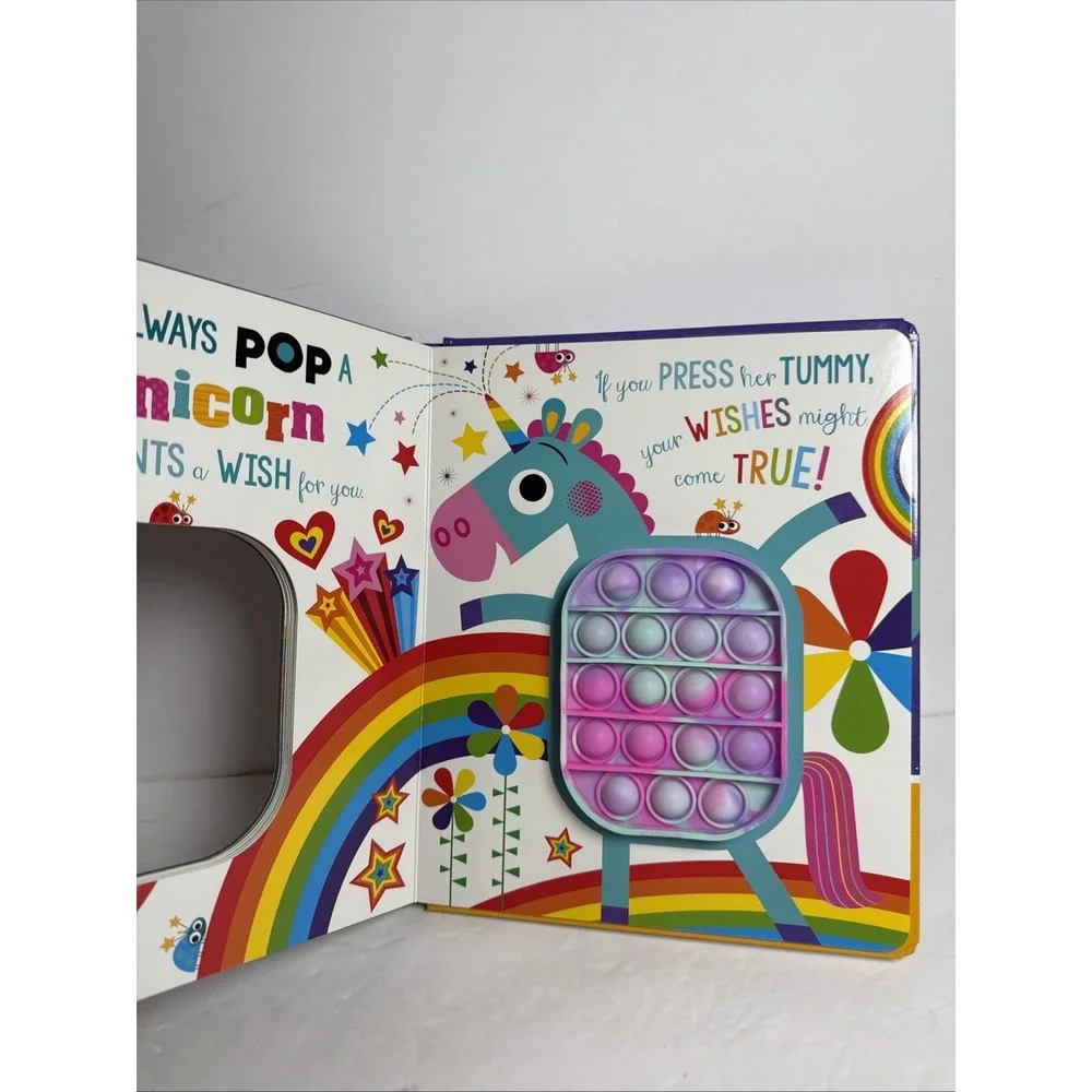 Never‎ Pop a Unicorn! Fidget Popper Board Book 9 Inch
